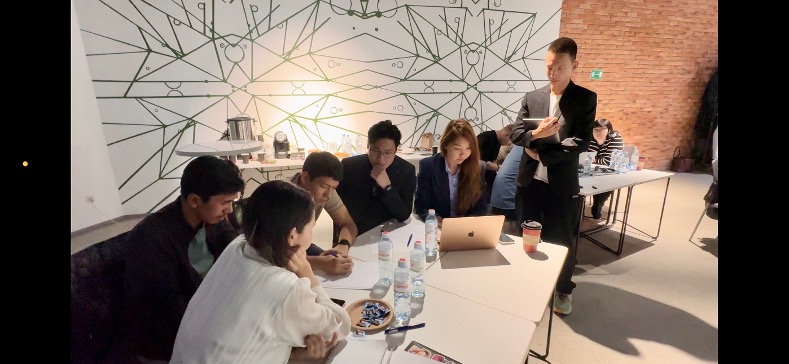 High schoolers lead design thinking & SMILE workshop for Kazakhstan university students